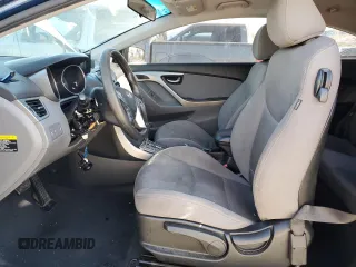 2013 Hyundai Elantra Coupe SE with VIN KMHDH6AE3DU019580, listed as a Copart auction lot 84892324 with 89,273 mi miles and Salvage Title. Bid and sale history available at carsss.com. Image 7.