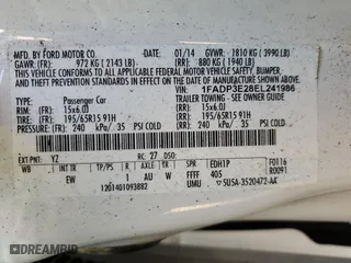 2014 Ford Focus S with VIN 1FADP3E28EL241986, listed as a Copart auction lot 50684665 with 97,726 mi miles and Salvage Title. Bid and sale history available at carsss.com. Image 14.