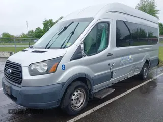 2017 Ford Transit with VIN 1FTBW3XM6HKB35503, listed as a IAAI auction lot 42202638 with 220,438 mi miles. Bid and sale history available at carsss.com. Image 2.