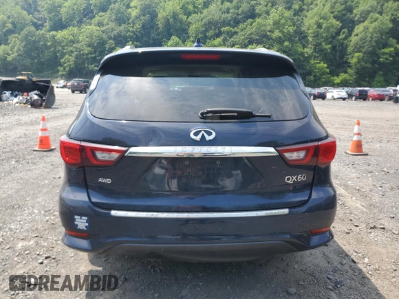 2019 Infiniti QX60 Pure z VIN 5N1DL0MM5KC563371, wystawiony jako Copart lot #60545225 z przebiegiem 84 819 mil mil oraz Szkoda całkowita • Salvage title. Historia ofert i sprzedaży dostępna na DreamBid. Obrazek 6.