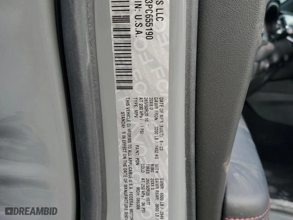2023 Dodge Durango GT Plus with VIN 1C4RDJDG3PC655190, listed as a Copart auction lot 49783755 with 14,518 mi miles and Salvage Title. Bid and sale history available at carsss.com. Image 14.