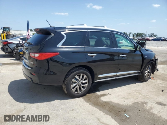 2015 Infiniti QX60 with VIN 5N1AL0MN6FC545785, listed as a Copart auction lot 54562935 with 80,891 mi miles and Salvage Title. Bid and sale history available at DreamBid. Image 3.