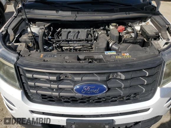 2016 Ford Utility Police Interceptor with VIN 1FM5K8AR8GGB96813, listed as a Copart auction lot 75192584 with 120,092 mi miles and Non Repairable. Bid and sale history available at carsss.com. Image 12.