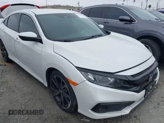 2019 Honda Civic Sedan Sport with VIN 2HGFC2F85KH512587, listed as a IAAI auction lot 41708347 with 63,895 mi miles. Bid and sale history available at carsss.com. Image 1.