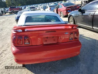 1998 Ford Mustang with VIN 1FAFP4449WF180634, listed as a Copart auction lot 82671504 with 150,195 mi miles and Salvage Title. Bid and sale history available at carsss.com. Image 6.