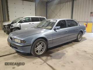 2001 BMW 7 Series 740iL with VIN WBAGH83481DP23753, listed as a Copart auction lot 75543864 with 116,265 mi miles and Clean Title. Bid and sale history available at carsss.com. Image 1.