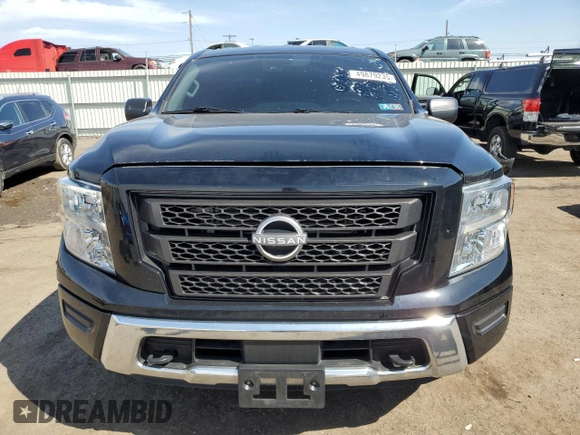2024 Nissan Titan SV with VIN 1N6AA1EC2RN101063, listed as a Copart auction lot 49879235 with 12,418 mi miles and Salvage title. Bid and sale history available at DreamBid. Image 5.
