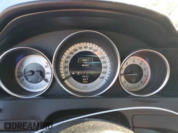 2013 Mercedes-Benz C 300 Sport with VIN WDDGF8AB9DA756931, listed as a Copart auction lot 80746344 with 86,982 mi miles and Salvage title. Bid and sale history available at DreamBid. Image 9.