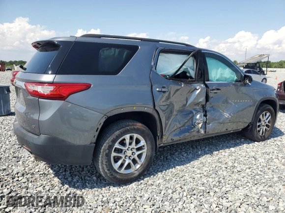 2020 Chevrolet Traverse LT z VIN 1GNERHKW5LJ205217, wystawiony jako Copart lot #55783375 z przebiegiem 111 307 mil mil oraz Nie do naprawy • Non repairable. Historia ofert i sprzedaży dostępna na DreamBid. Obrazek 3.