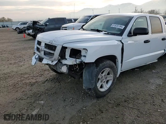 2010 Dodge Dakota Bighorn/Lonestar with VIN 1D7RW3GK8AS212476, listed as a Copart auction lot 81830154 with Not Provided miles and Salvage Title. Bid and sale history available at DreamBid. Image 11.