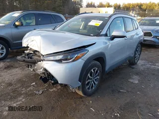 2023 Toyota Corolla Cross Hybrid S with VIN 7MUFBABG0PV013056, listed as a IAAI auction lot 41440908 with 7,522 mi miles and . Bid and sale history available at DreamBid. Image 18.