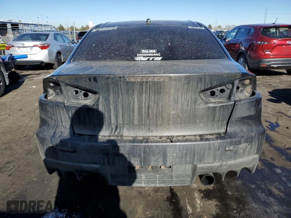 2010 Mitsubishi Lancer Evolution SE with VIN JA32W6FV8AU033981, listed as a Copart auction lot 87676155 with 150,901 mi miles and Salvage Title. Bid and sale history available at carsss.com. Image 6.