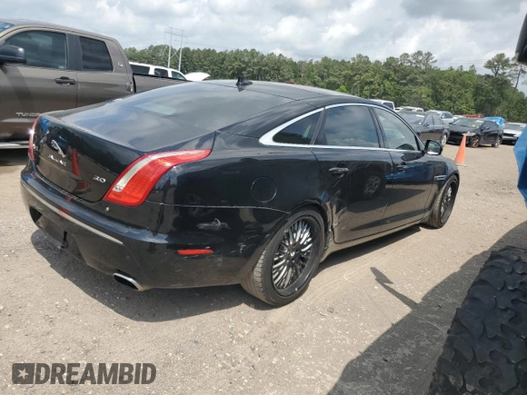 2015 Jaguar XJ with VIN SAJWA2GZXF8V88962, listed as a Copart auction lot 53919035 with 129,987 mi miles and Salvage Title. Bid and sale history available at carsss.com. Image 3.