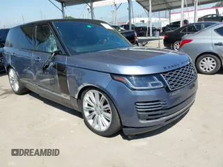 2019 Land Rover Range Rover with VIN SALGS5RE8KA563002, listed as a IAAI auction lot 41977296 with 1 mi miles. Bid and sale history available at carsss.com. Image 1.