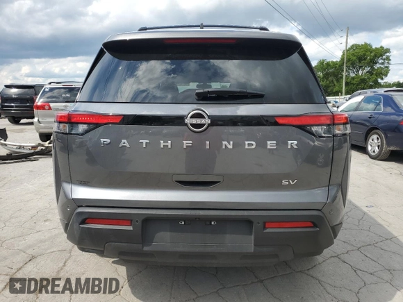 2024 Nissan Pathfinder SV with VIN 5N1DR3BA7RC309597, listed as a Copart auction lot 56742315 with 5,982 mi miles and Salvage title. Bid and sale history available at DreamBid. Image 6.