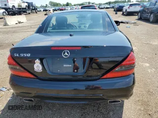 2009 Mercedes-Benz SL 550 with VIN WDBSK71F79F146967, listed as a Copart auction lot 62679494 with 57,412 mi miles and Salvage title. Bid and sale history available at DreamBid. Image 6.