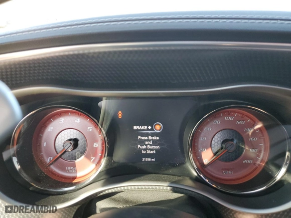 2021 Dodge Charger SRT Hellcat Widebody with VIN 2C3CDXL92MH596142, listed as a Copart auction lot 48204835 with 21,558 mi miles and Salvage Title. Bid and sale history available at carsss.com. Image 9.