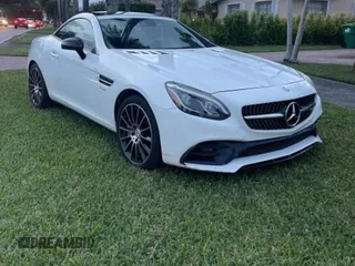 2017 Mercedes-Benz SLC 43 AMG with VIN WDDPK6GA2HF135327, listed as a Copart auction lot 80170234 with 34,218 mi miles and Clean Title. Bid and sale history available at DreamBid. Image 1.