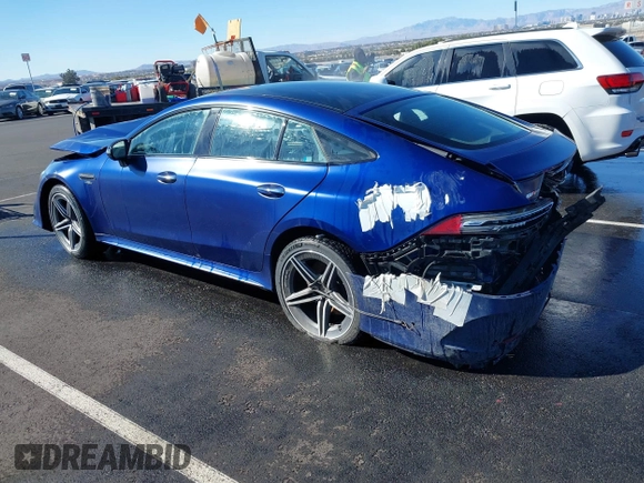 2021 Mercedes-Benz AMG GT 43 with VIN W1K7X5KBXMA038329, listed as a IAAI auction lot 39996727 with Not provided miles and . Bid and sale history available at DreamBid. Image 3.