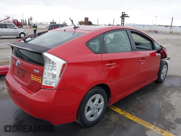 2010 Toyota Prius II with VIN JTDKN3DU8A0053023, listed as a IAAI auction lot 42077954 with 153,657 mi miles. Bid and sale history available at carsss.com. Image 4.