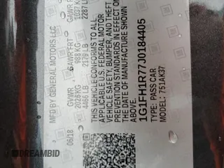 2018 Chevrolet Camaro 2SS z VIN 1G1FH1R77J0184405, wystawiony jako Copart lot #56412215 z przebiegiem 53 269 mil mil oraz Szkody całkowita. Historia ofert i sprzedaży dostępna na DreamBid. Obrazek 12.