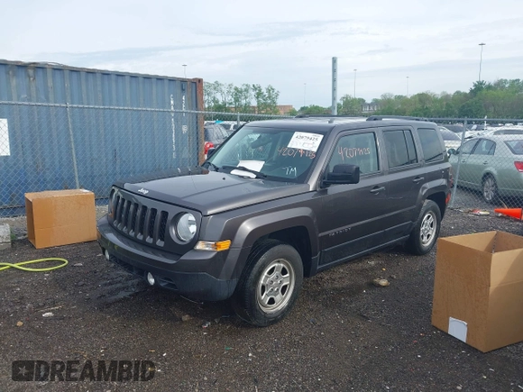 2016 Jeep Patriot Sport with VIN 1C4NJPBB7GD678001, listed as a IAAI auction lot 42079425 with 181,261 mi miles and . Bid and sale history available at carsss.com. Image 2.