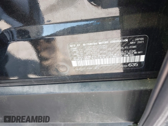 2022 Mitsubishi Outlander SE z VIN JA4J3UA8XNZ017053, wystawiony jako IAAI lot #41870657 z przebiegiem 70 102 mil mil oraz . Historia ofert i sprzedaży dostępna na DreamBid. Obrazek 9.