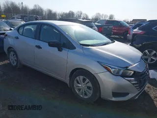 2024 Nissan Versa S with VIN 3N1CN8DV1RL838303, listed as a IAAI auction lot 41771250 with 21,555 mi miles. Bid and sale history available at carsss.com. Image 1.