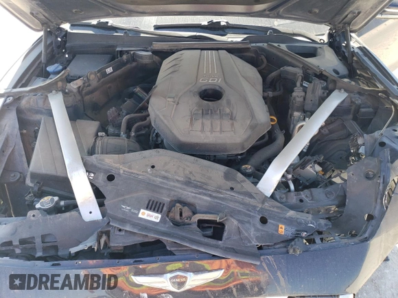 2019 Genesis G70 Advanced with VIN KMTG34LA0KU017086, listed as a Copart auction lot 47943445 with 87,692 mi miles and Salvage title. Bid and sale history available at DreamBid. Image 11.