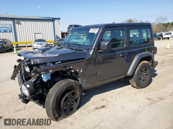 2024 Jeep Wrangler Sport with VIN 1C4PJXAN0RW366873, listed as a Copart auction lot 47358395 with 10,933 mi miles and Salvage title. Bid and sale history available at DreamBid. Image 1.