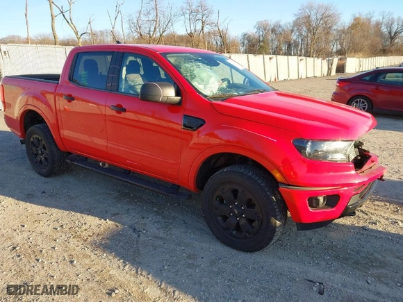2020 Ford Ranger XL with VIN 1FTER4FH5LLA75408, listed as a IAAI auction lot 41022370 with 42,747 mi miles. Bid and sale history available at carsss.com. Image 1.