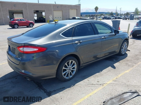 2015 Ford Fusion SE with VIN 3FA6P0HD4FR238607, listed as a IAAI auction lot 42685572 with 132,843 mi miles and . Bid and sale history available at DreamBid. Image 4.