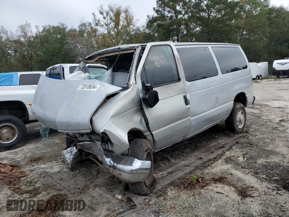 2005 Ford Econoline Passenger XL with VIN 1FBNE31L65HB41749, listed as a Copart auction lot 72810634 with Not Provided miles and Non Repairable. Bid and sale history available at carsss.com. Image 1.