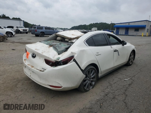 2023 Mazda 3 S Carbon Edition with VIN 3MZBPACM3PM354348, listed as a Copart auction lot 57083785 with 51,723 mi miles and Salvage title. Bid and sale history available at DreamBid. Image 3.