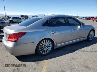 2014 Hyundai Equus Signature with VIN KMHGH4JHXEU076582, listed as a Copart auction lot 47231705 with 46,347 mi miles and Salvage Title. Bid and sale history available at DreamBid. Image 3.
