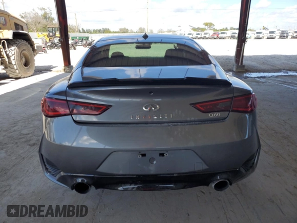 2018 Infiniti Q60 Luxe with VIN JN1EV7EK8JM342142, listed as a Copart auction lot 44695825 with 100,389 mi miles and Non Repairable. Bid and sale history available at DreamBid. Image 6.