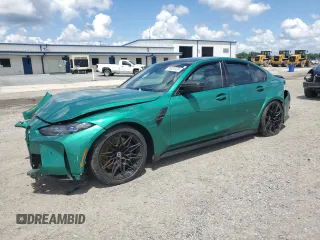 2022 BMW M3 Competition xDrive z VIN WBS43AY05NFN12563, wystawiony jako Copart lot #56837075 z przebiegiem Nie podano mil oraz Szkoda całkowita • Salvage title. Historia ofert i sprzedaży dostępna na DreamBid. Obrazek 1.
