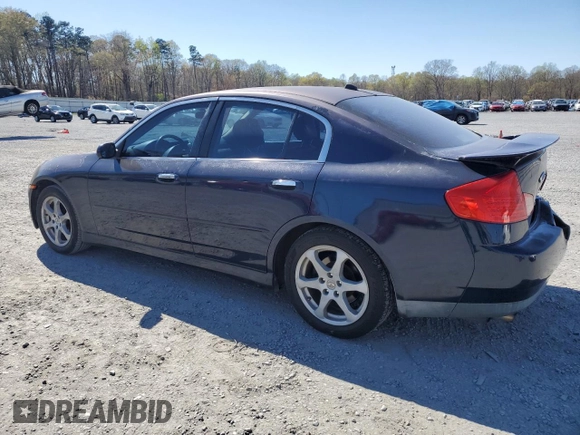 2004 Infiniti G35 w/Leather with VIN JNKCV51F64M710399, listed as a Copart auction lot 50804035 with 186,738 mi miles and Salvage Title. Bid and sale history available at DreamBid. Image 2.