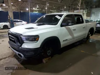 2019 Ram 1500 Rebel with VIN 1C6RRELT3KN828220, listed as a Copart auction lot 86617364 with 102,582 mi miles and Salvage title. Bid and sale history available at DreamBid. Image 1.