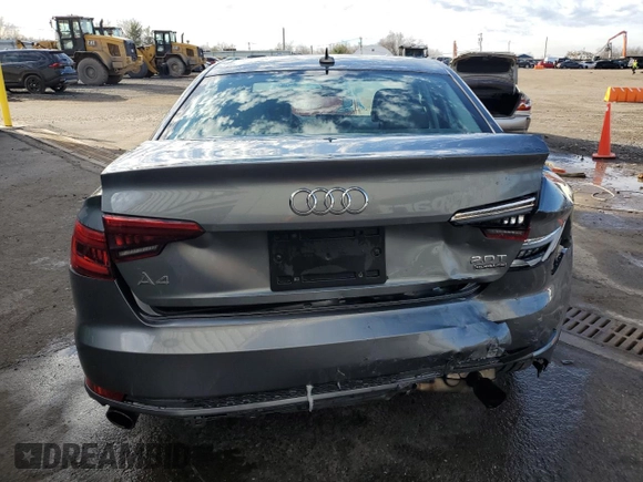 2017 Audi A4 Season of Audi Premium with VIN WAUDNAF45HN047474, listed as a Copart auction lot 86834754 with 93,548 mi miles and Salvage Title. Bid and sale history available at carsss.com. Image 6.