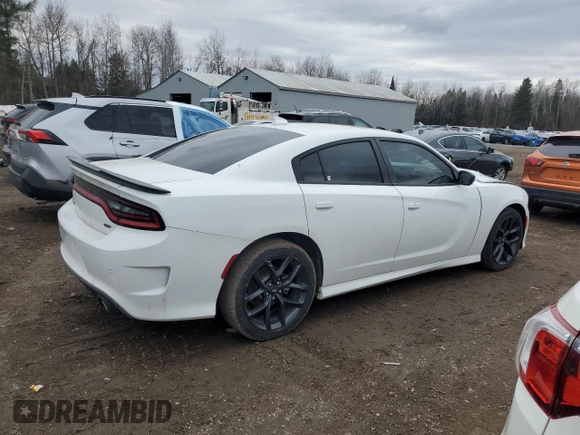 2021 Dodge Charger GT with VIN 2C3CDXHGXMH574056, listed as a Copart auction lot 49168975 with Not Provided miles and Salvage Title. Bid and sale history available at DreamBid. Image 3.