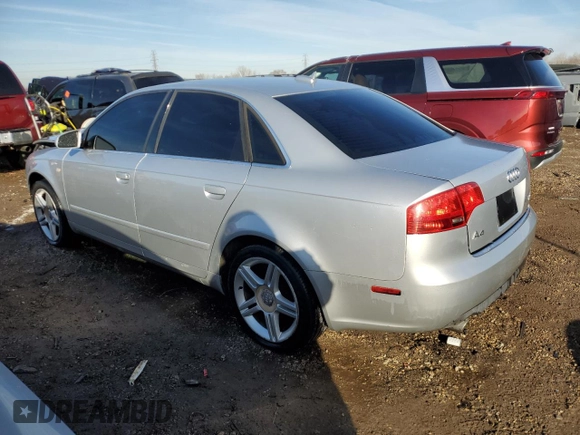 2006 Audi A4 2.0T with VIN WAUDF78E66A172753, listed as a Copart auction lot 44710485 with 191,059 mi miles and Non Repairable. Bid and sale history available at carsss.com. Image 2.