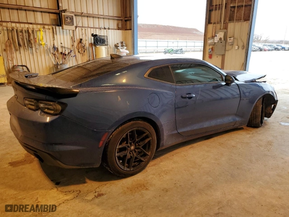 2019 Chevrolet Camaro 1LT with VIN 1G1FB1RX6K0125056, listed as a Copart auction lot 44658095 with 107,469 mi miles and Salvage Title. Bid and sale history available at carsss.com. Image 3.