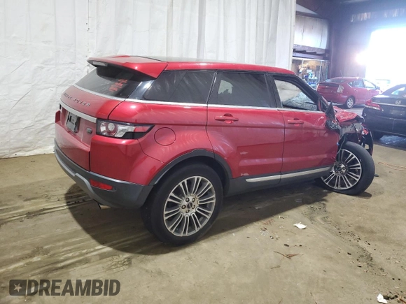 2012 Land Rover Range Rover Evoque Prestige Premium z VIN SALVV2BG2CH618223, wystawiony jako Copart lot #46396995 z przebiegiem Nie podano mil oraz Szkoda całkowita • Salvage title. Historia ofert i sprzedaży dostępna na DreamBid. Obrazek 3.