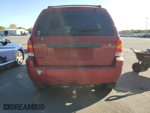 2007 Ford Escape XLT with VIN 1FMYU03117KC06241, listed as a Copart auction lot 75161864 with 200,724 mi miles and Salvage Title. Bid and sale history available at carsss.com. Image 6.