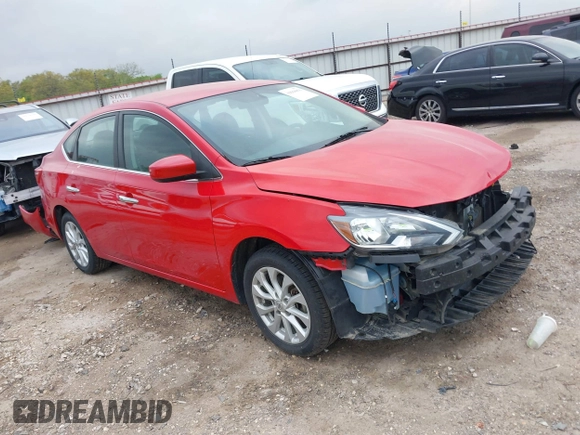2018 Nissan Sentra SV with VIN 3N1AB7AP6JL657329, listed as a IAAI auction lot 39168856 with 116,446 mi miles. Bid and sale history available at carsss.com. Image 1.