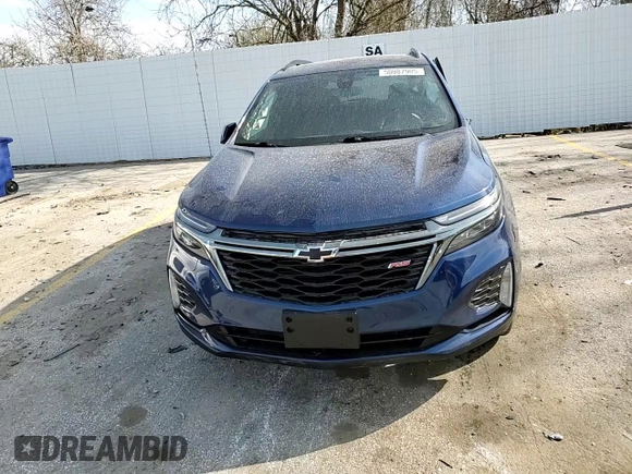 2022 Chevrolet Equinox RS with VIN 3GNAXMEV6NS209486, listed as a Copart auction lot 50087905 with 32,974 mi miles and Salvage Title. Bid and sale history available at DreamBid. Image 12.