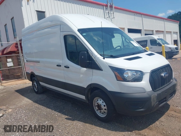2023 Ford Transit Cargo with VIN 1FTBR2X81PKB38408, listed as a IAAI auction lot 42608271 with 28,384 mi miles and . Bid and sale history available at DreamBid. Image 1.
