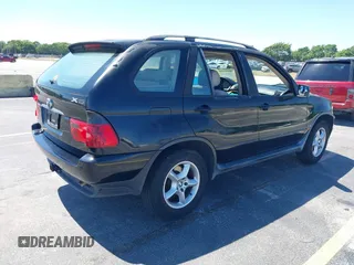2002 BMW X5 3.0i with VIN 5UXFA53502LV70219, listed as a IAAI auction lot 41825148 with 0 mi miles. Bid and sale history available at carsss.com. Image 4.