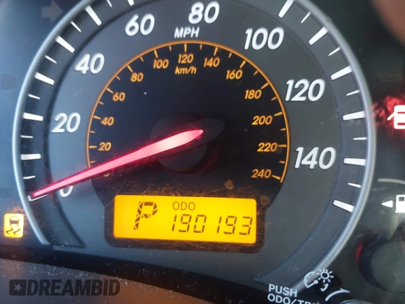 2010 Toyota Corolla with VIN 2T1BU4EE6AC463034, listed as a IAAI auction lot 42142584 with 190,193 mi miles. Bid and sale history available at carsss.com. Image 7.